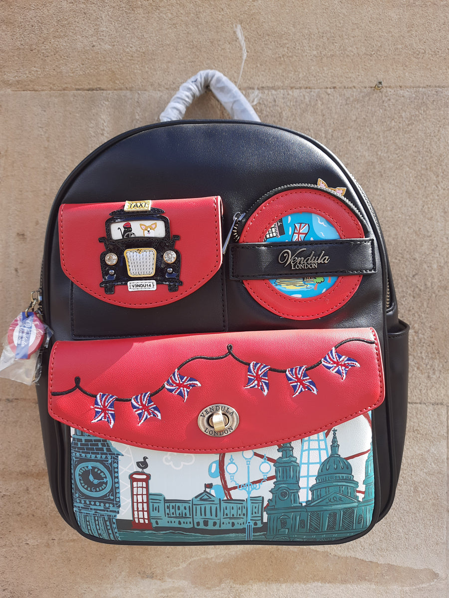 Vendula London - London Cats and Corgis Backpack – Lynne's Vendula London - London Cats and Corgis Backpack – Lynne's