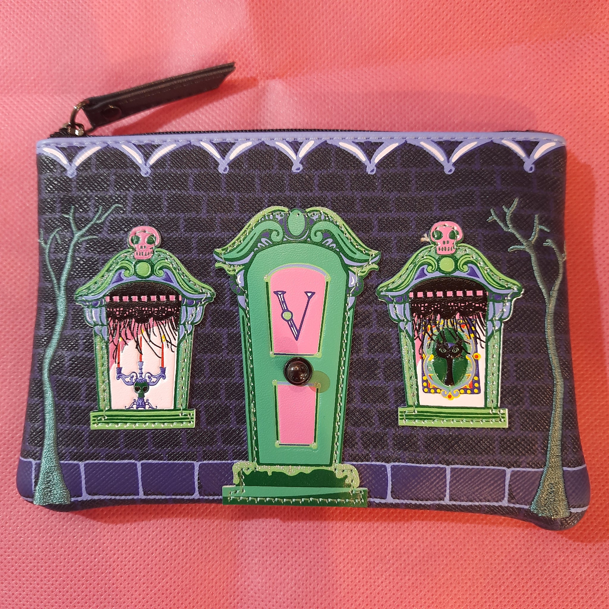 Vendula London - Cat Dracula's Haunted house - Zipper Coin Purse