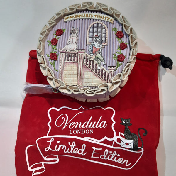 Vendula London - Shakespeare's Theatre Much Ado About Nothing - round coin purse - LIMITED EDITION