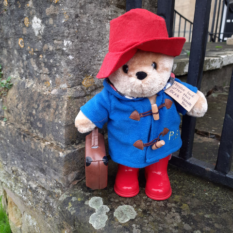 Large Paddington with suitcase and boots 35cm