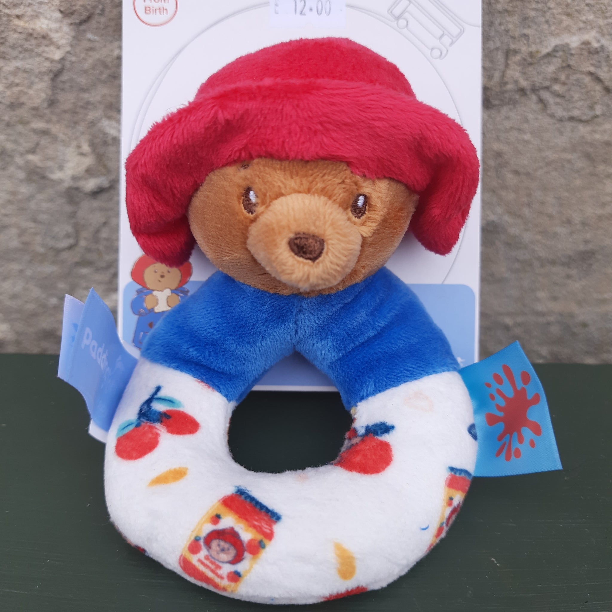 Paddington rattle toy. 13cm