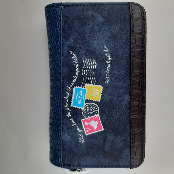 The Post Office - Vendula London - Medium ziparound Wallet - NAVY