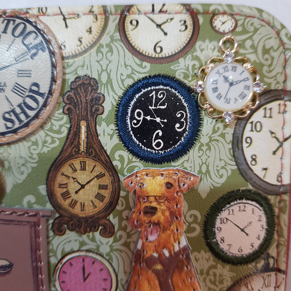 Tick tock clock shop Square Wallet - Vendula London