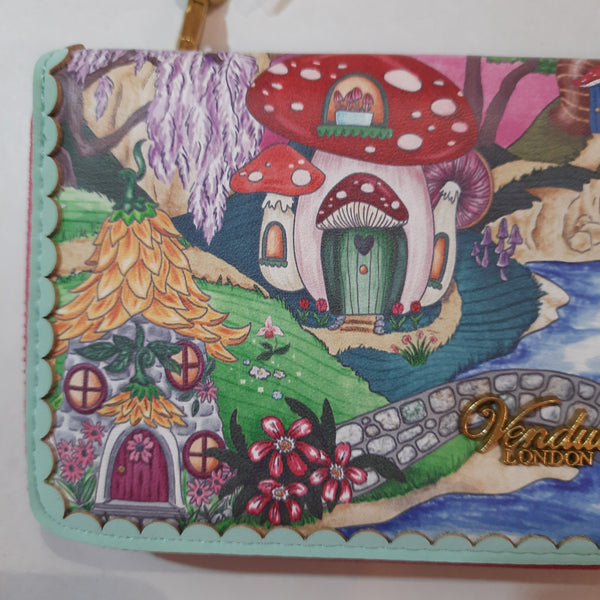 Vendula London - Fairy Village large ziparound crossbody wallet