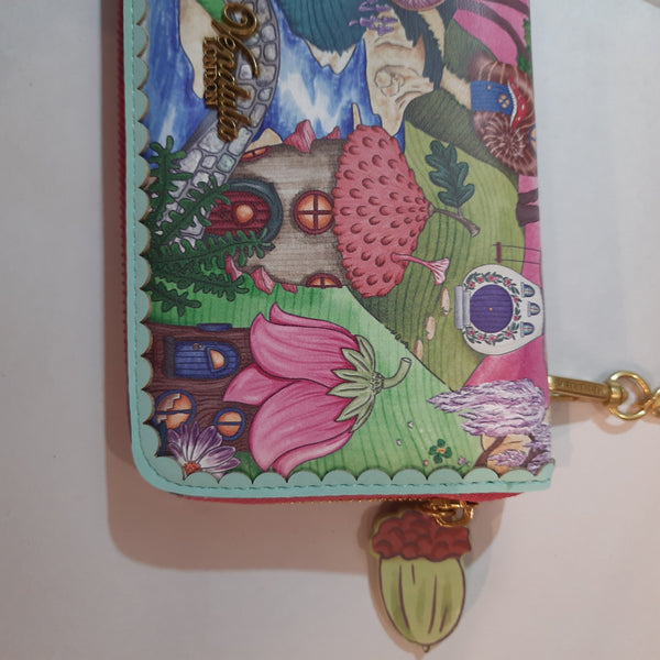 Vendula London - Fairy Village large ziparound crossbody wallet