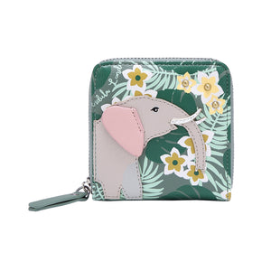 Animal Park - Elephant Motif Square Wallet - Vendula London