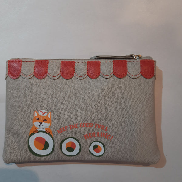 Vendula Sushi grey edition - zipper coin purse - Vendula London
